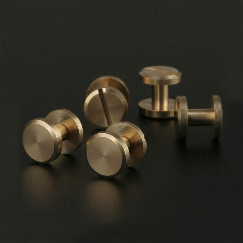 Solid Brass Binding Chicago Screws Nail Stud Rivets-TI00562-Veeddydropshipping