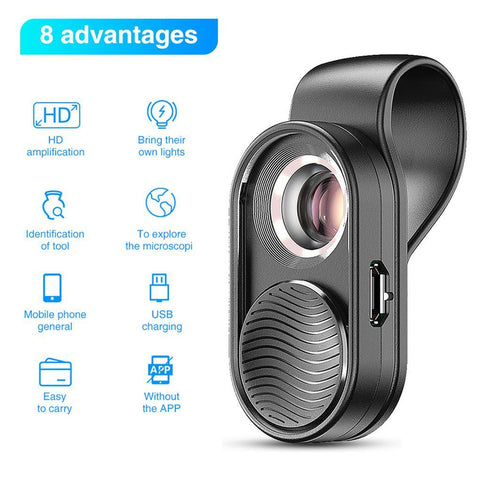 Optical Glass Microscope Lens Phone Supplies PC Long-lasting-PA01278-Veeddydropshipping