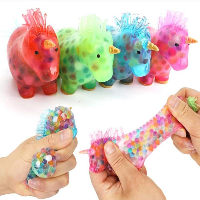 Luminous Unicorn Stress Balls Toy Squeeze Toys Stress Relief Fidget-TB01510-Veeddydropshipping