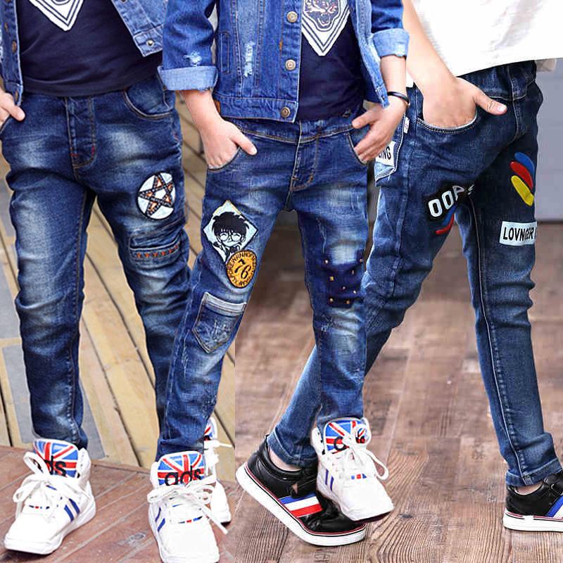 2023 New Teenage Boys Jeans  3-10 Years Spring Autumn Fashion Slim Thick-TB01254-Veeddydropshipping