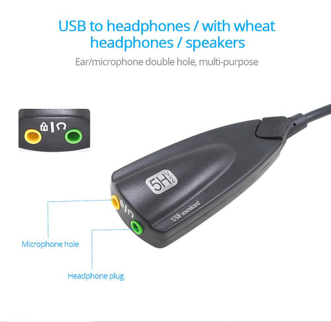 USB 2.0 5HV2  7.1 channel Sound Card Adapter -CO00125-Veeddydropshipping