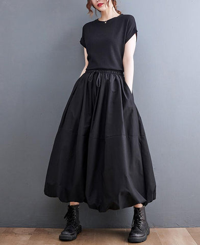 Vintage High Waist Pleated Skirt Women-WF00563-Veeddydropshipping