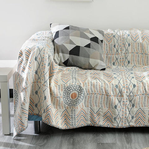 Bohemian Style Cotton Bedspread Warm Throw Blanket-HA00561-Veeddydropshipping