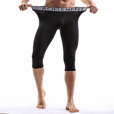Modal Quality Sexy Pouch Panties Men&#39;s Boxer Running Long Leg Underpants for Men-MF01726-Veeddydropshipping