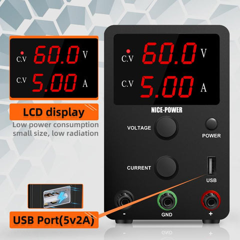 Power Supply Adjustable LED Digital Display-TI00668-Veeddydropshipping