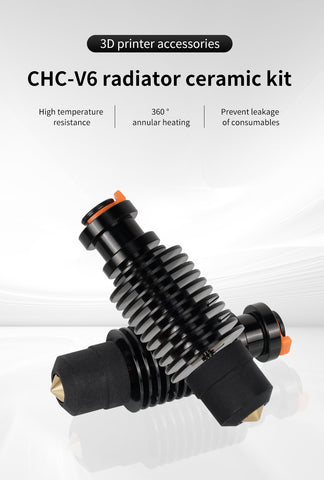 CHC V6 Hotend Ceramic Heating Core M6 smooth thread For V6 Hotend ender 3 CR10-Veeddydropshipping