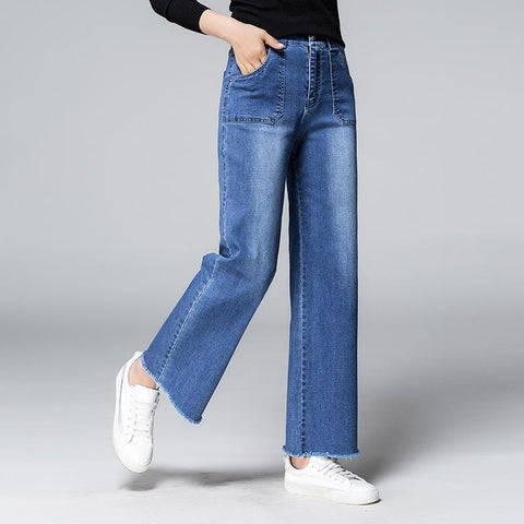Womens Pants Cotton Linen Solid Elastic Waist-WF00365-Veeddydropshipping