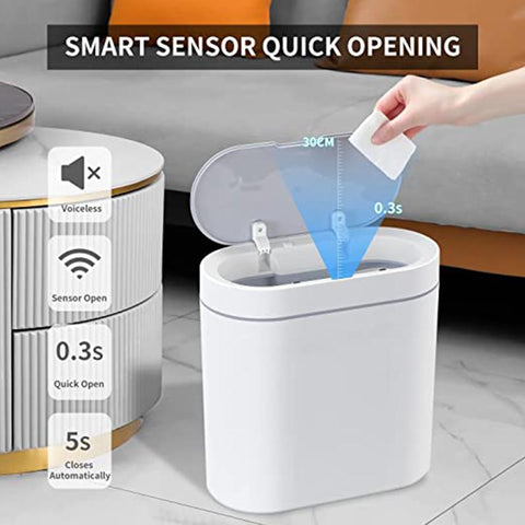 Bathroom Smart Trash Can Electronic Automatic Waste-HA01085-Veeddydropshipping