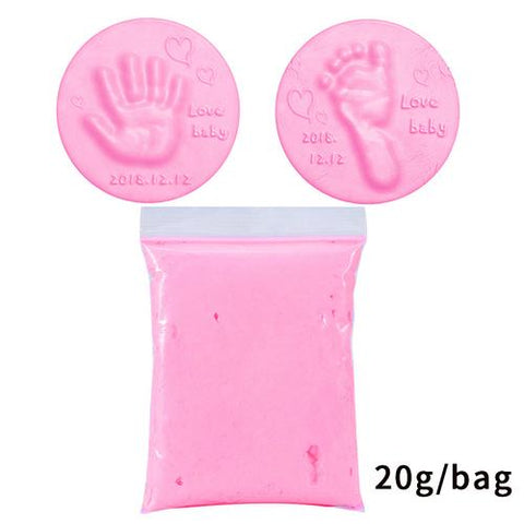 2022 Baby Care Air Drying Soft Clay Baby Handprint Footprint Imprint Kit-TB00827-Veeddydropshipping