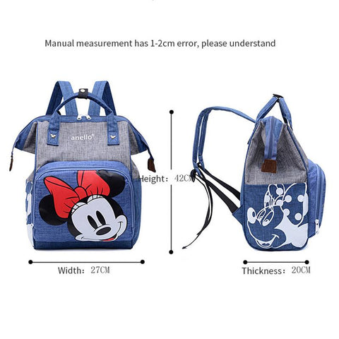 Disney Minnie Mickey Baby Bags for Mom Multifunctional Diaper Bag-TB00221-Veeddydropshipping