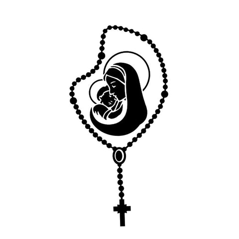 Mother Mary Car Stickers Vinyl Sticker Religion Church Faith-AM00810-Veeddydropshipping