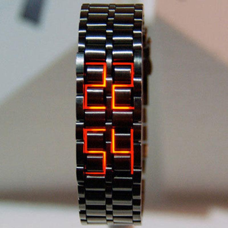 Fashion Black Full Metal Digital Watch Men Watches-JW00758-Veeddydropshipping
