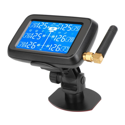 Digital LCD Display Replaceable Battery Auto Truck BUS TPMS with 6 External-AM00149-Veeddydropshipping