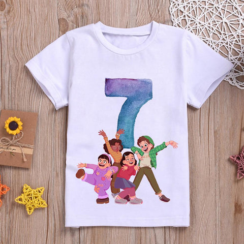 Turning Red Children T Shirt New Number 123456789 Kawaii Pixar Disney-TB00947-Veeddydropshipping