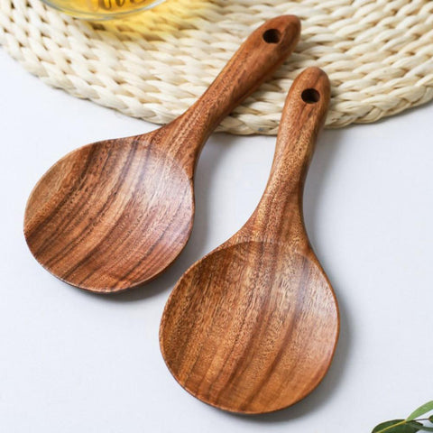 Wood Rice Spoon Rice Paddle Scoop-HA01321-Veeddydropshipping