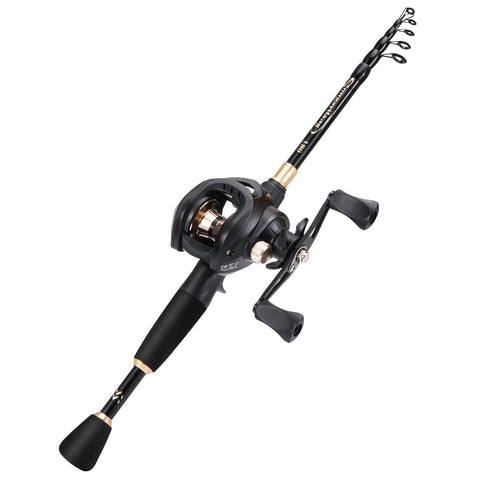 Casting Fishing Rod and Reel Combo 1.8-2.4m Carbon Fiber Fishing Rod and 8.1:1 Gear-OS00414-Veeddydropshipping