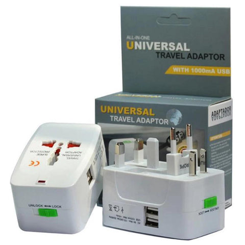 Multifunction Travel Plug Adapter All In One Converter Charger Worldwide Universal -