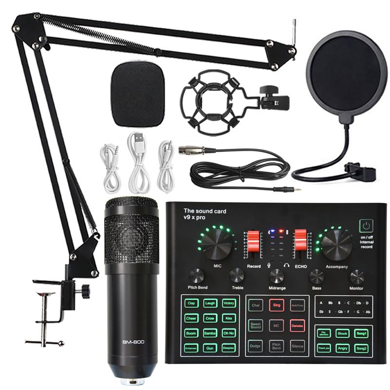 Bm 800 Microphone Sound Card Professional Studio Condenser Wireless Microphone -CE01255-Veeddydropshipping