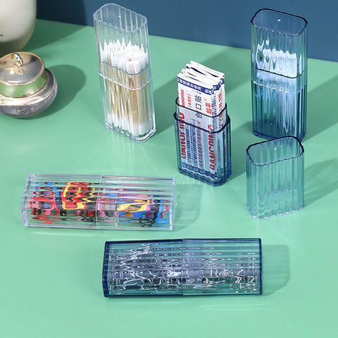 Bathroom Travel Clear Dust-proof Toothpick Container-HA00806-Veeddydropshipping