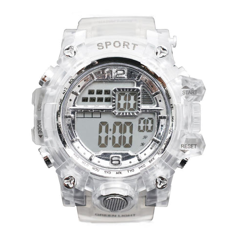 Outdoor Sport Transparent Digital Watch  Waterproof -JW01167-Veeddydropshipping