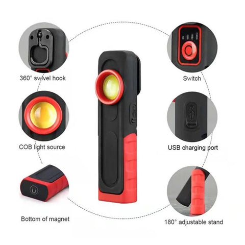 Car Detailing Tools USB Flashlight Inspection Light Car Paint Finish-AM00010-Veeddydropshipping