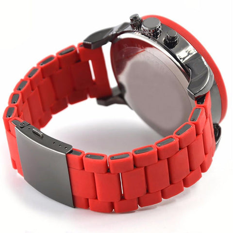 Watch New Fashion Individual Silicone Belt White Quartz Clock -JW00807-Veeddydropshipping