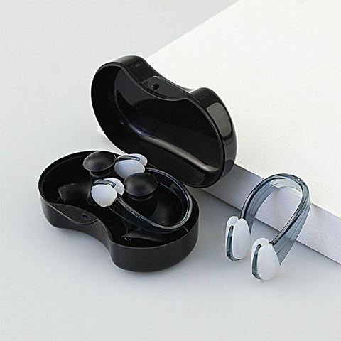 Summer Swimming Earplugs/Nose Clip Set Silicone Waterproof Sleep Anti-noise Ear Plugs -OS00100-Veeddydropshipping