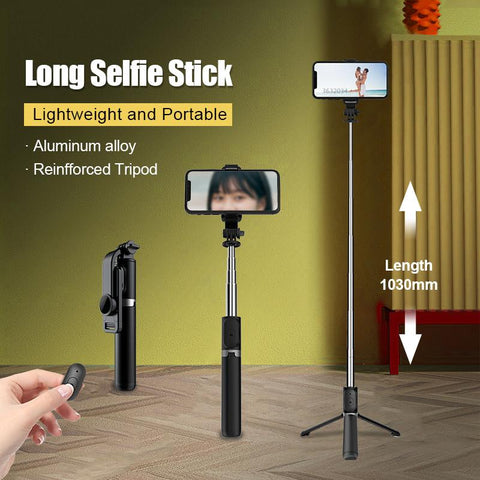 Extend Tripod For Smartphone Camera Selfie Tripods With Phone Holder 1/4 Screw-CE00381-Veeddydropshipping