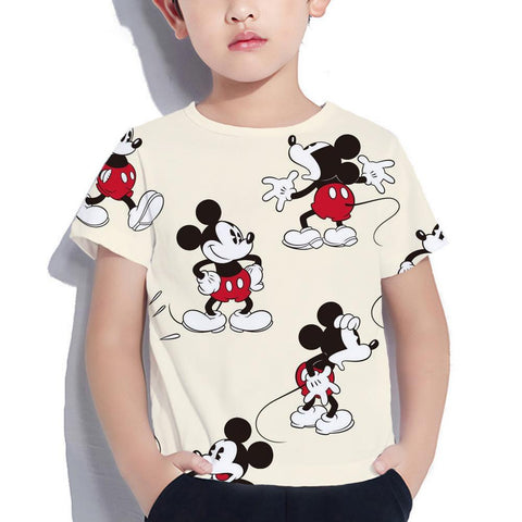 New Summer Minnie Children T-shirt Kawaii Disney T Shirt Mickey-TB01167-Veeddydropshipping