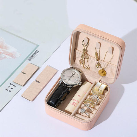 Mini Jewelry Box PU Leather Organizer-HA00781-Veeddydropshipping