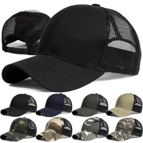 Back Snapback Baseball Cap Solid Visor-MF00828-Veeddydropshipping