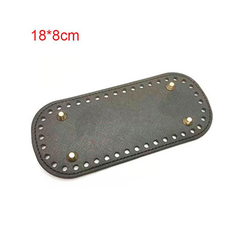 Bag PU leather Bag Base Handmade Bottom With Holes Diy-BS00768-Veeddydropshipping