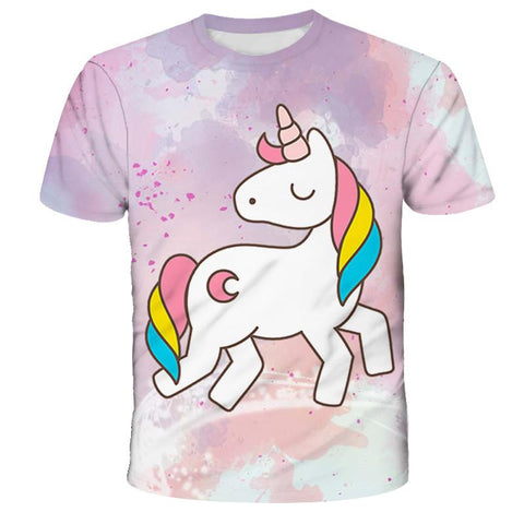 Unicorn Casual T Shirt For Boys Print Children Boys 3D T Shirt Summer Kids-TB00950-Veeddydropshipping