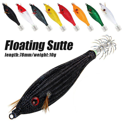 105mm 10g Fishing Lure Artificial Squid Hook Jigs Noctilucent Squid Cuttlefish -OS00522-Veeddydropshipping
