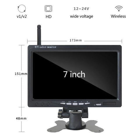 7Inch Monitor Wireless Rear View Backup Camera Night Vision System for Car RV-AM00688-Veeddydropshipping