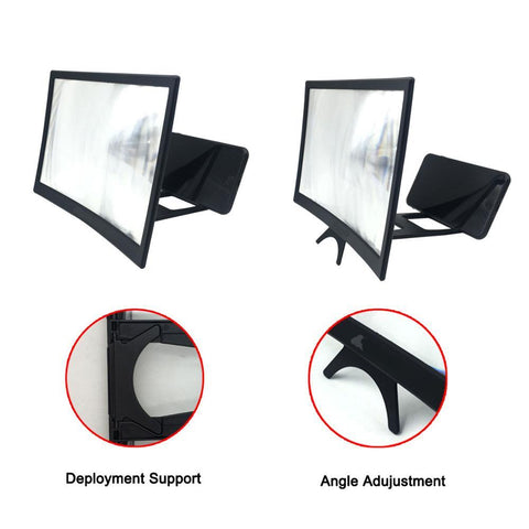 12&quot; HD Stend Enlarged Screen Mobile Phone Projection Phone Cinema Amplificatore Schermo-PA00750-Veeddydropshipping