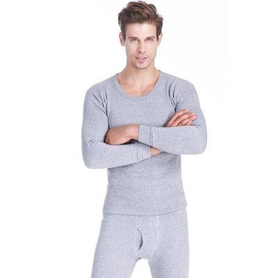 Men Thermal Underwear Sets thin fleece solid color keep-MF01551-Veeddydropshipping