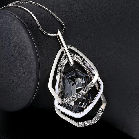 Long Necklaces Pendants for Women Collier Geometric Chain Fashion-JW01175-Veeddydropshipping