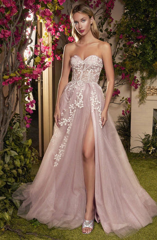 Glitter Tulle A Line Sweetheart Party Dresses-WF01556-Veeddydropshipping
