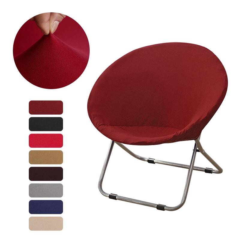 Moon Chair Cover Round Saucer Chair Slipcover-HA00532-Veeddydropshipping