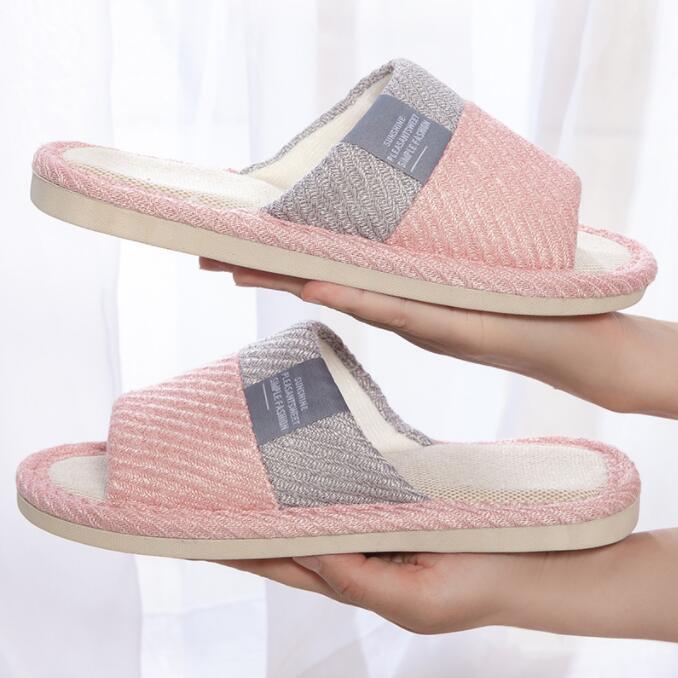 Flat Shoes Comfort Anti-slip Home Linen Slipper Unisex-BS01117-Veeddydropshipping