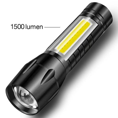 High Power Rechargeable LED Flashlight Mini Zoom Torch Outdoor Camping-TI00758-Veeddydropshipping