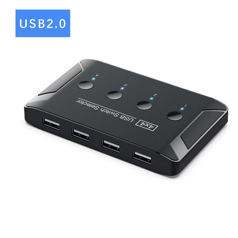 Switcher with Extender 4 Computers Share USB Ports-CO00146-Veeddydropshipping
