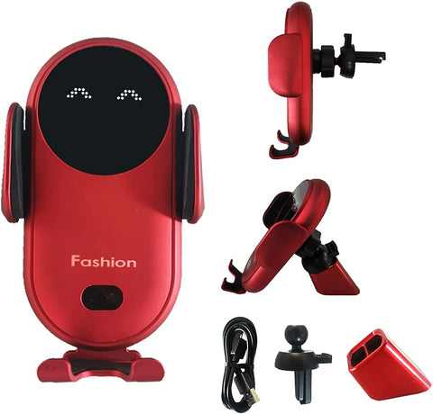 10W S11 Qi Automatic Clamping Fast Wireless Charger Car Phone Holder Smart Infrared Sensor-PA00516-Veeddydropshipping