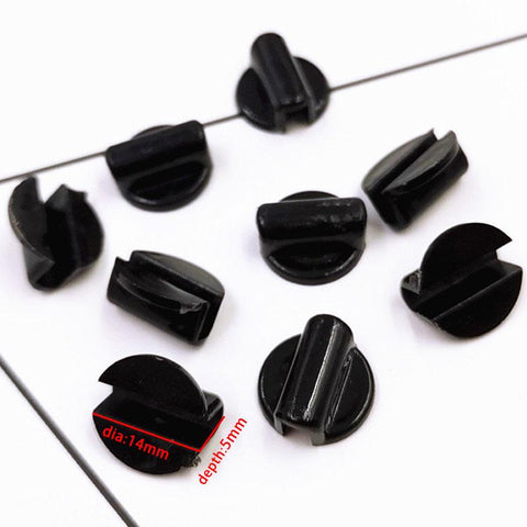 Plastic Buckle Hair Ring Holder fit 4mm Rubber Band for DIY Hairband Tie -JW01646-Veeddydropshipping