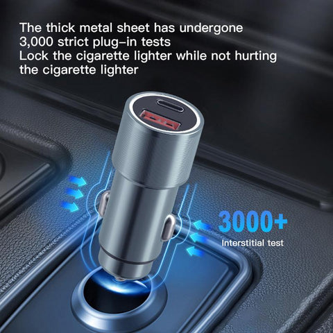 Nohon 65W Car Charger USB Type C Dual Port PD QC Fast Charging-PA01142-Veeddydropshipping