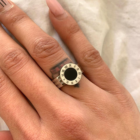 Famous Brand  Gold Women Stainless Steel Rings -JW00018-Veeddydropshipping