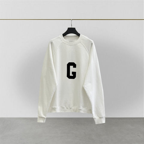Brand Essentials Sweatshirt Flocked G Print-Veeddydropshipping