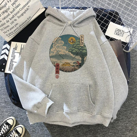 Japanese Anime Cartoon Totoro Hoodie Women Kawaii Hoodeis Miyazaki-TB01325-Veeddydropshipping
