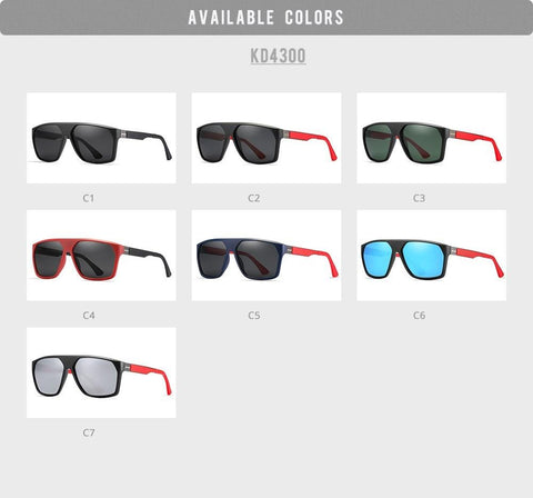 Original Brand KDEAM Long-Lasting TR90 Material Men&#39;s Polarized Sunglasses -OS00425-Veeddydropshipping